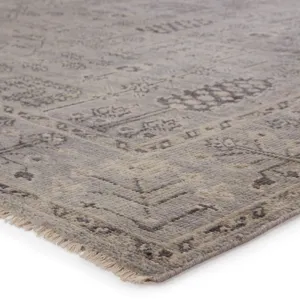 Salinas Ginerva Hand-Knotted Oriental Gray Area Rug (8'X10')
