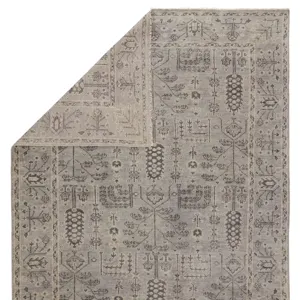Salinas Ginerva Hand-Knotted Oriental Gray Area Rug (8'X10')