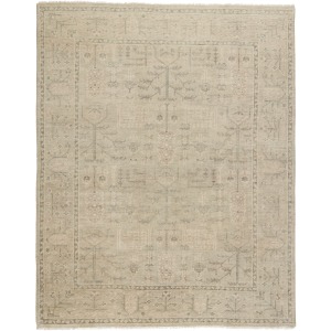Salinas Ginerva Hand-Knotted Oriental Cream/ Green Area Rug
