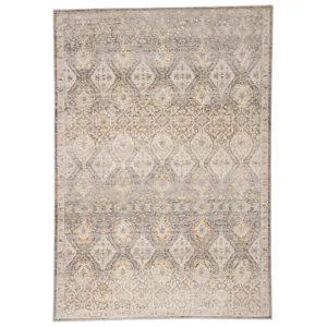 Sinclaire Vibe by  Hakeem Oriental Gray/ Gold Runner Rug (2'2"X8')