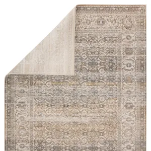 Sinclaire Vibe by  Ilias Oriental Gray/ Tan Runner Rug (2'2"X8')