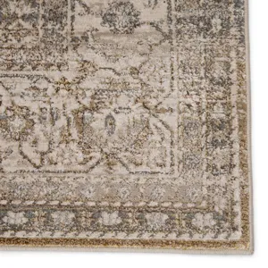 Sinclaire Vibe by  Ilias Oriental Gray/ Tan Runner Rug (2'2"X8')