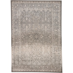 Sinclaire Vibe by  Safiyya Oriental Gray/ White Area Rug