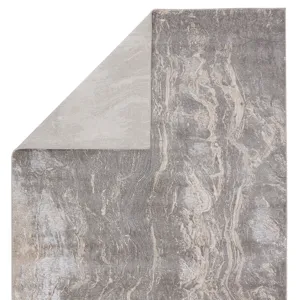 Sinclaire Vibe by  Druzy Abstract Gray/ Cream Runner Rug (2'2"X8')