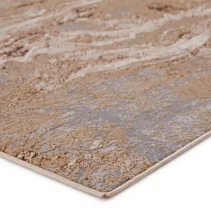 Sinclaire Vibe by  Druzy Abstract Gold/ Gray Area Rug (9'6"X13')