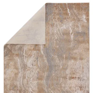 Sinclaire Vibe by  Druzy Abstract Gold/ Gray Area Rug (9'6"X13')