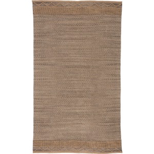 Somerset Curran Natural Border Gray/ Tan Area Rug