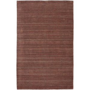 Second Sunset Gradient Handwoven Solid Red/ Brown Area Rug