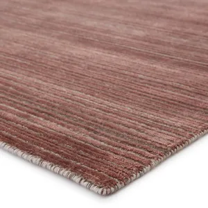 Second Sunset Gradient Handwoven Solid Red/ Brown Area Rug (10'X14')
