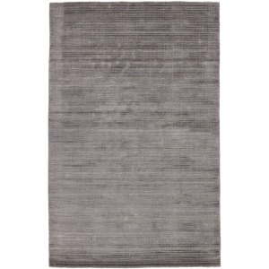 Second Sunset Gradient Handwoven Solid Gray/ Silver Area Rug