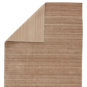 Second Sunset Gradient Handwoven Solid Tan/ Beige Area Rug (10'X14')