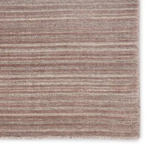Second Sunset Gradient Handwoven Solid Light Taupe/ Gray Area Rug (10'X14')