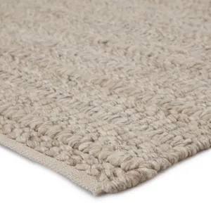 Star Gaze Nebula Handmade Solid Beige/ Cream Area Rug (10'X14')