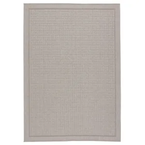 Tahiti Vibe by  Maeva Indoor/ Outdoor Border Gray Area Rug (2'X3')
