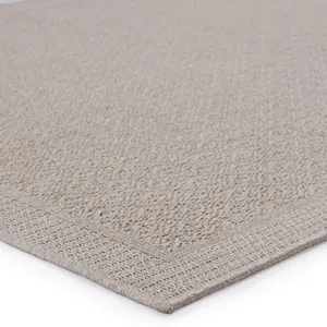 Tahiti Vibe by  Maeva Indoor/ Outdoor Border Gray Area Rug (2'X3')