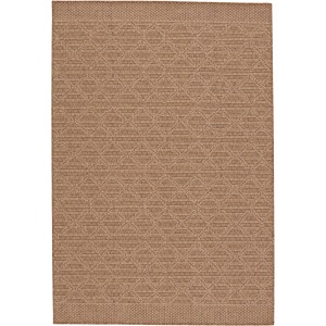 Tahiti Vibe by  Motu Indoor/ Outdoor Trellis Light Brown/ Beige Area Rug