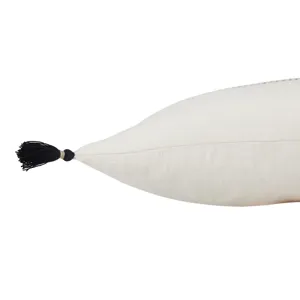 Taiga Yamanik Stripes White/ Beige Down Lumbar Pillow