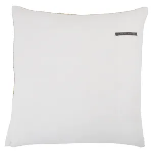 Taiga Sila Geometric Gold/ White Poly Throw Pillow 22 inch