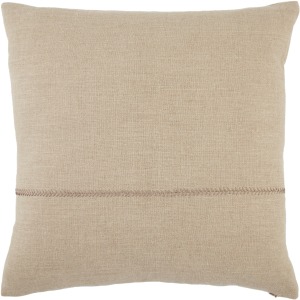 Taiga Ortiz Solid Light Gray Poly Throw Pillow 22 inch