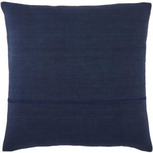 Taiga Ortiz Solid Dark Blue Down Throw Pillow 22 inch