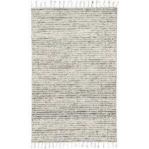 Tamil Perkins Handmade Dot Ivory/ Black Area Rug