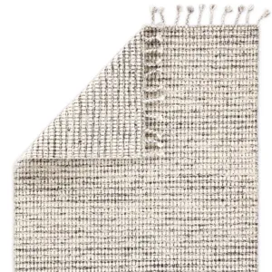 Tamil Perkins Handmade Dot Ivory/ Black Area Rug (5'X8')