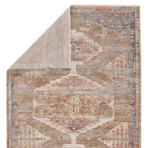 Terra Vibe by  Haelyn Medallion Multicolor/ Olive Runner Rug (2'9"X8')