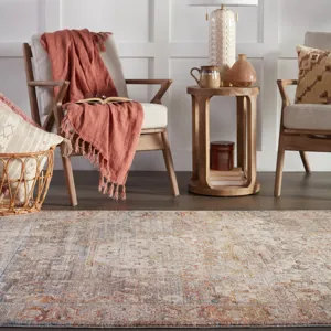 Terra Vibe by  Clarimond Medallion Multicolor Area Rug (3'11"X5'10")