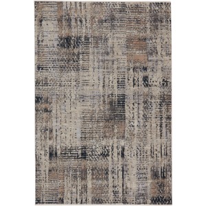 Tunderra Vibe by  Damek Abstract Gray/ Taupe Area Rug
