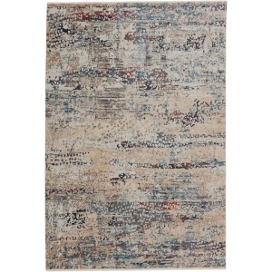 Tunderra Vibe by  Halston Abstract Blue/ Gray Area Rug