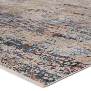 Tunderra Vibe by  Halston Abstract Blue/ Gray Area Rug (8'10"X12'7")