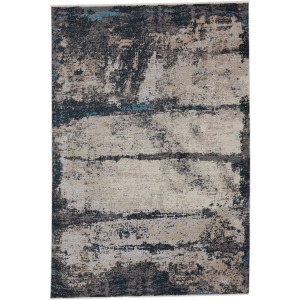 Tunderra Vibe by  Trevena Abstract Blue/ Gray Area Rug