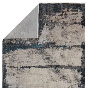 Tunderra Vibe by  Trevena Abstract Blue/ Gray Area Rug (5'3"X7'6")