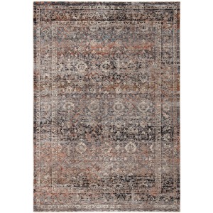 Valentia Elio Oriental Gray/ Black Area Rug