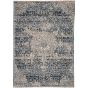 Valentia Tolani Medallion Blue/ Gray Area Rug