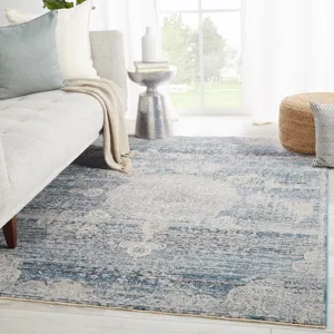 Valentia Tolani Medallion Blue/ Gray Area Rug (8'X10')