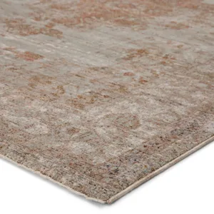 Valentia Beatty Medallion Tan/ Rust Area Rug (9'3"X13'3")