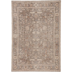 Valentia Amaris Oriental Gray/ Cream Area Rug