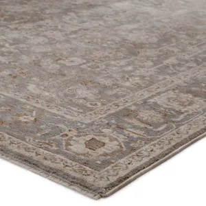 Valentia Amaris Oriental Gray/ Cream Area Rug (9'3"X13'3")