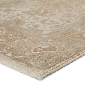 Vienne Baptiste Oriental Taupe/ Cream Runner Rug (2'6"X8')