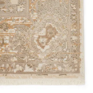 Vienne Baptiste Oriental Taupe/ Cream Runner Rug (2'6"X8')