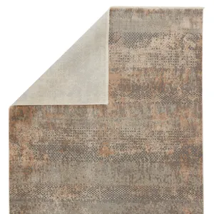 Vienne Ezri Tribal Gray/ Tan Area Rug (9'6"X12'6")