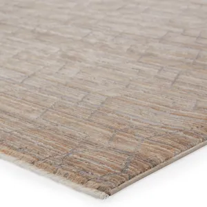 Vienne Cavendish Trellis Tan/ Gray Area Rug (5'X7'6")