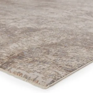 Vienne Brisa Abstract Gray/ Cream Area Rug (7'10"X10'10")