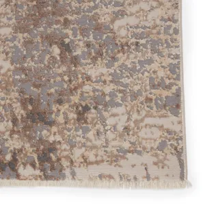 Vienne Brisa Abstract Gray/ Cream Area Rug (7'10"X10'10")
