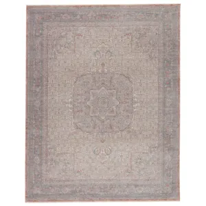 Winsome Epsilon Medallion Red/ Blue Area Rug (6'3"X9'6")