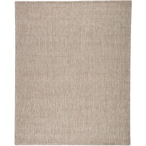 Wisteria Jardin Indoor/ Outdoor Solid Gray/ White Area Rug