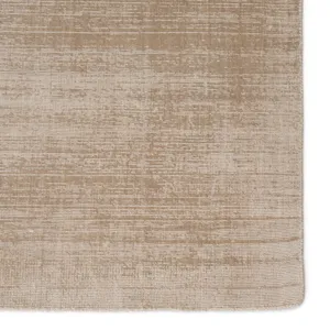 Yasmin Yasmin Handmade Solid Gray Area Rug (2'X3')