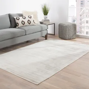Yasmin Yasmin Handmade Solid Gray Area Rug (12'X15')