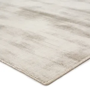 Yasmin Yasmin Handmade Solid Silver Area Rug (12'X15')